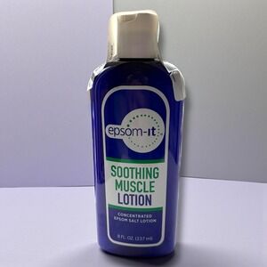 Epsom-it Soothing Muscle Lotion Concentrated Epsom Salt with Arnica 8oz 237ml